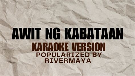 iyot ng kabataan|Awit ng Kabataan .